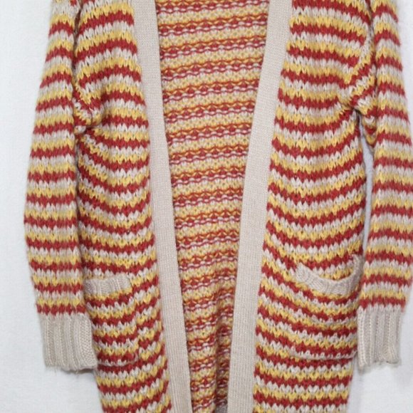 Coco and Jaimeson womens cardigan size M crochet oversized open front long cozy - Picture 3 of 10